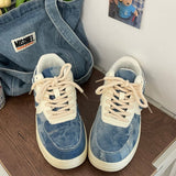 Denim Herz Ästhetische Sneakers