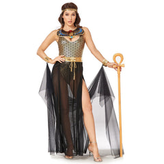Egyptian Queen Costume Goddess Anubis Cosplay Lingerie Halloween Fancy Dress Outfit