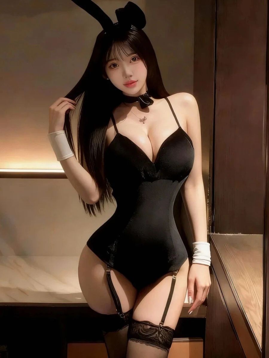 Elegant Bunny Girl Cosplay Set