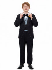 Formal Tuxedo Style Jumpsuit with Bow Tie