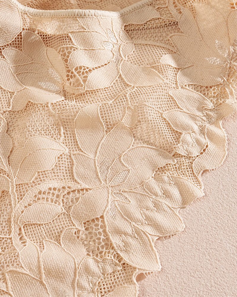 Women's Lace Floral Mesh Breathable Panties