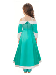 Girls Teal Fantasy Princess Gown