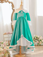 Girls Teal Fantasy Princess Gown
