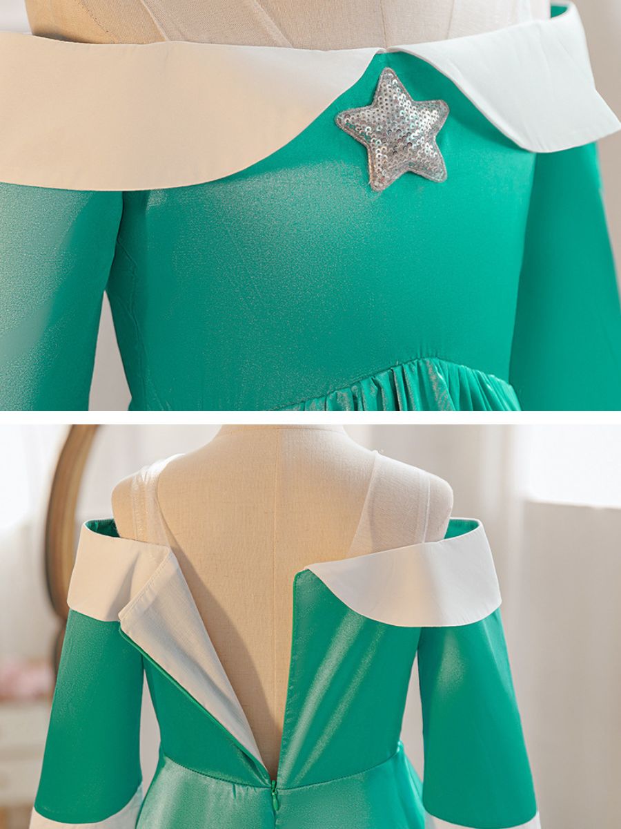 Girls Teal Fantasy Princess Gown