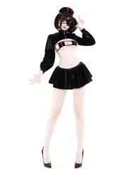Latex Gothic Nurse Costume