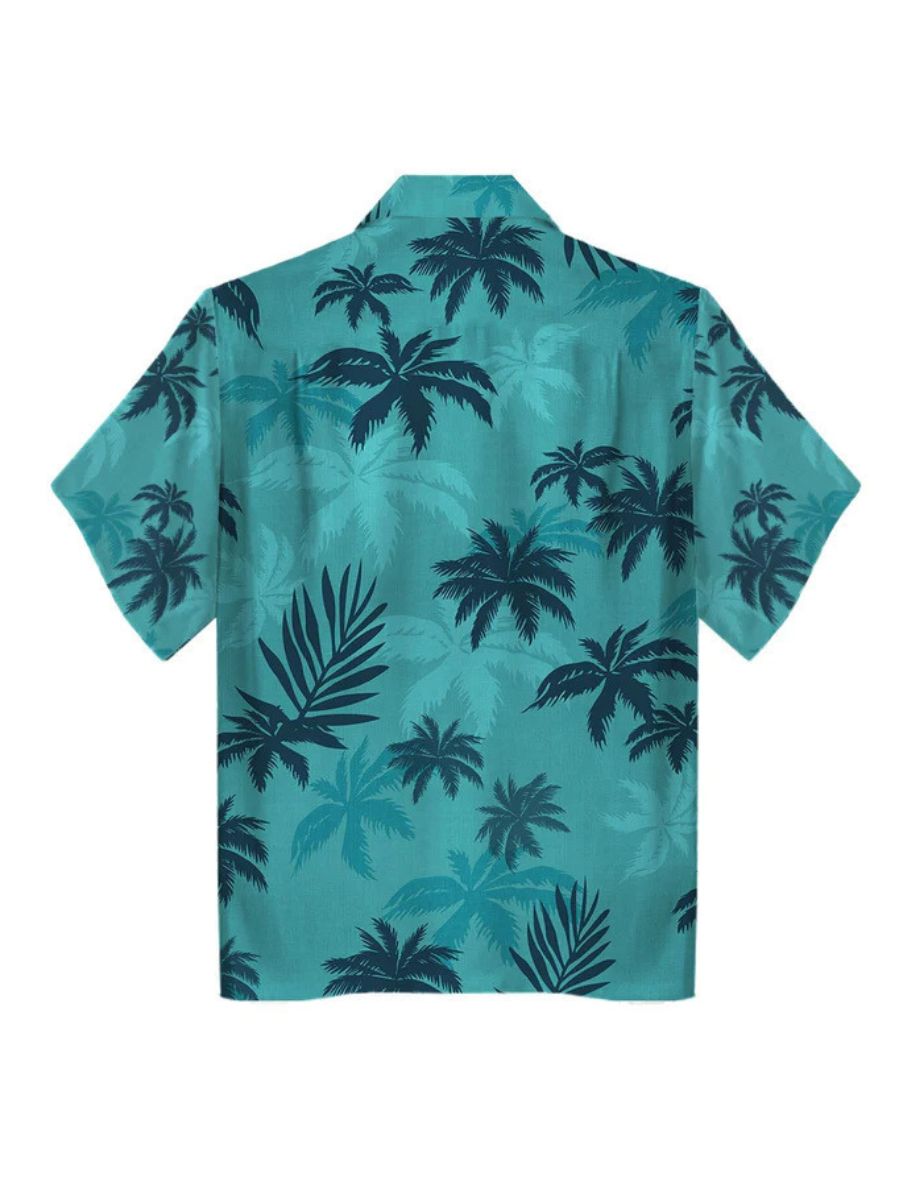 Men's Tropical Print Shirt w/ Jeans
