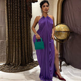 High-Waisted Slit Dress