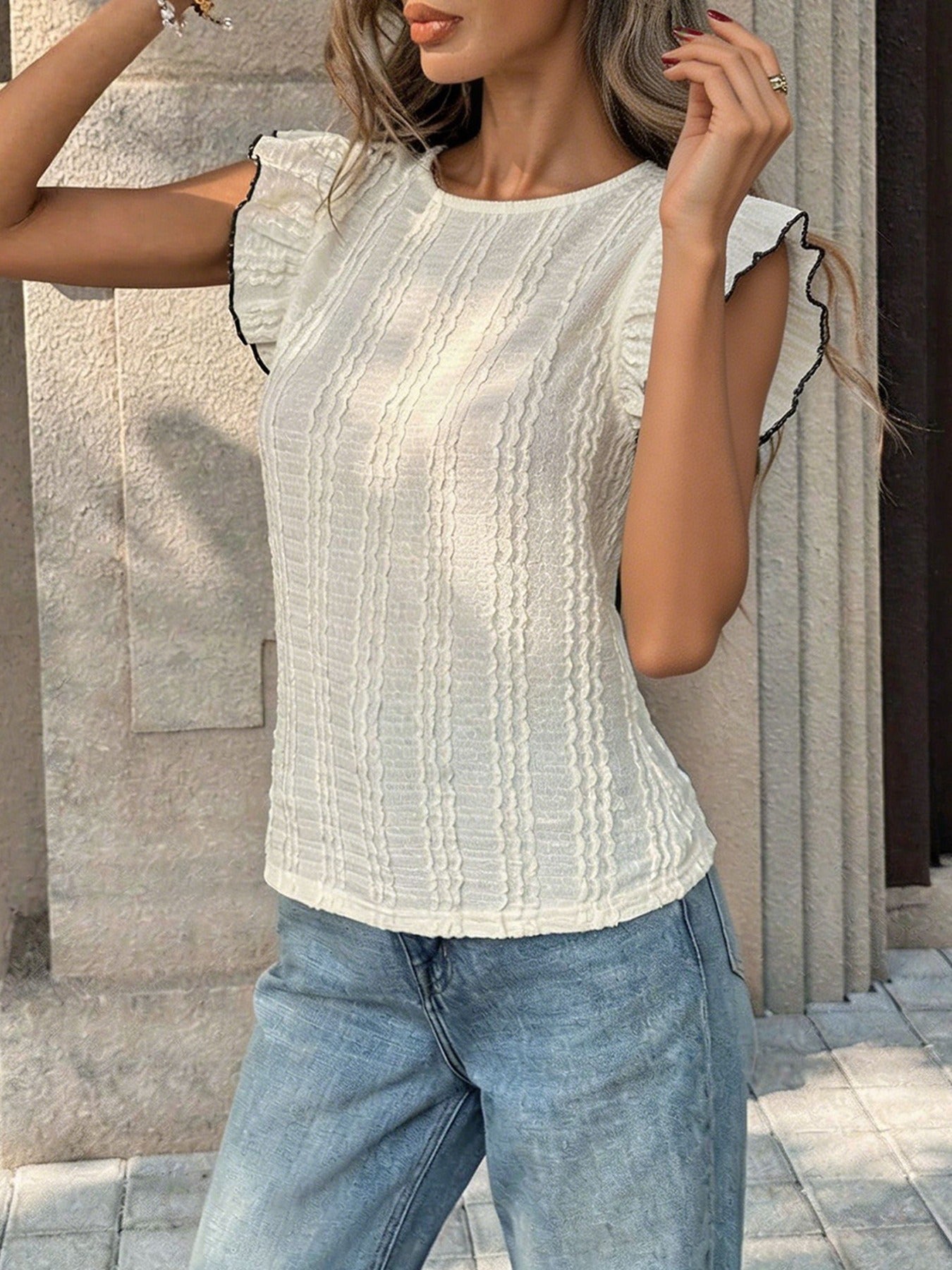 Open-Back Bow T-Shirt