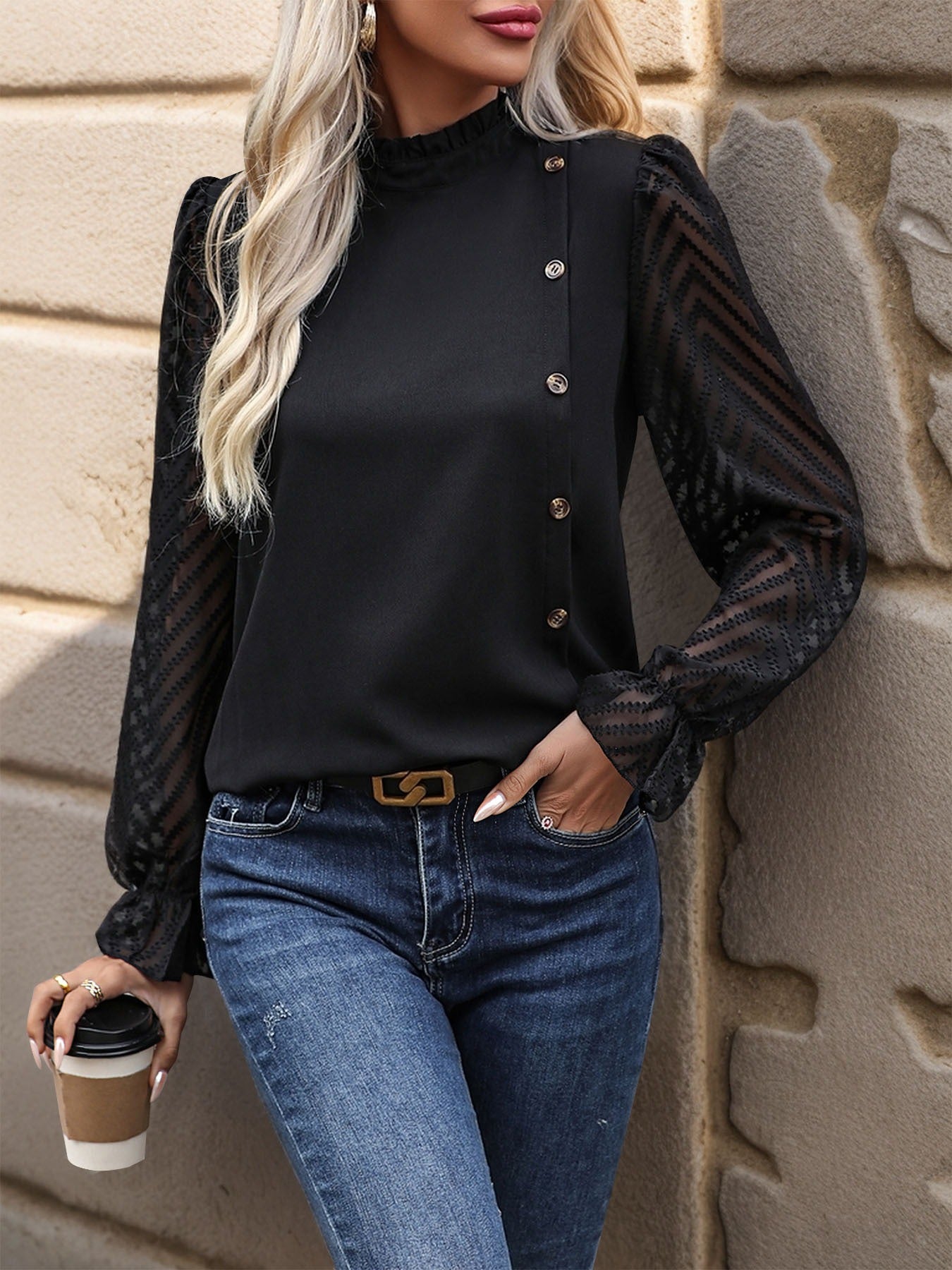 Long-Sleeve Pullover Work Shirt