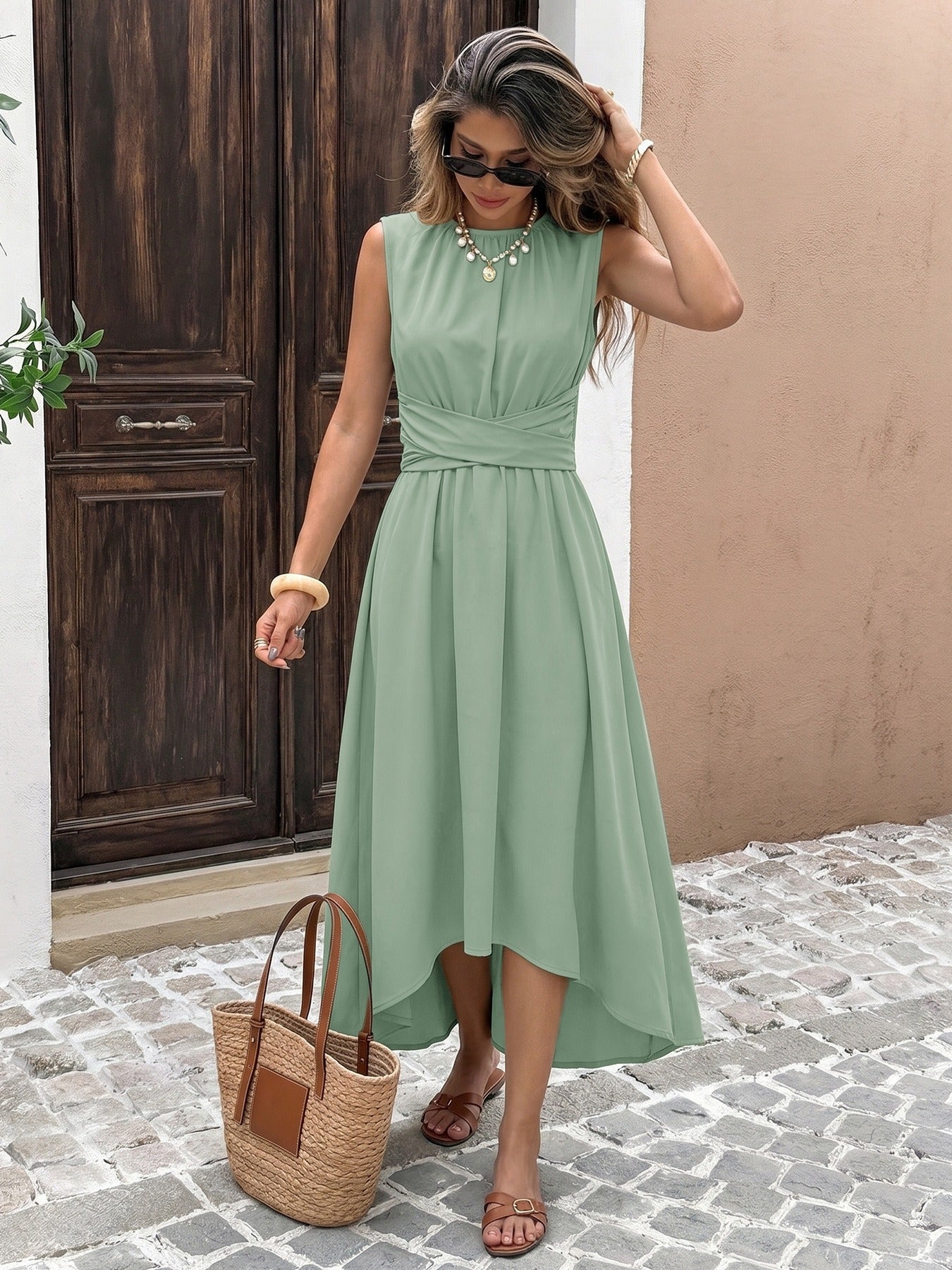 Fresh Mint Green A-Line Skirt