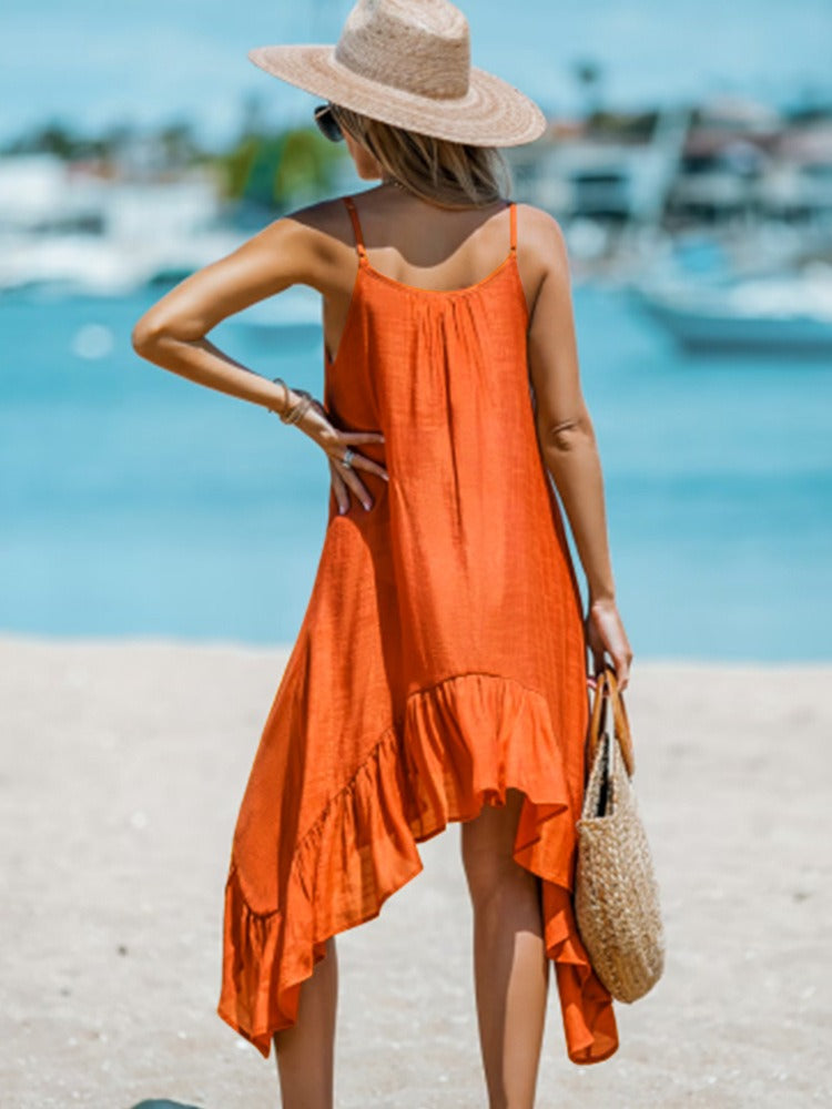 High-Low Ruffled Dress