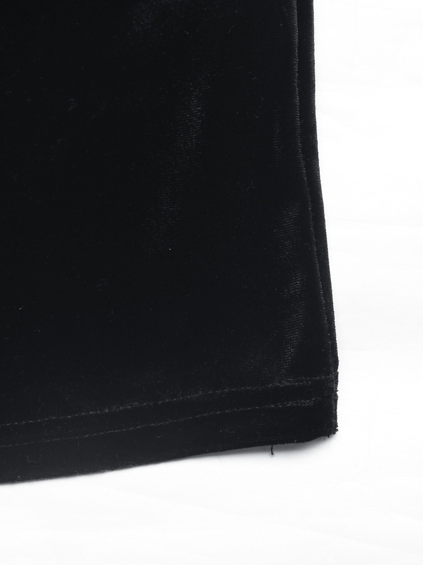 Sheer-Sleeve Fitted Velvet Dress