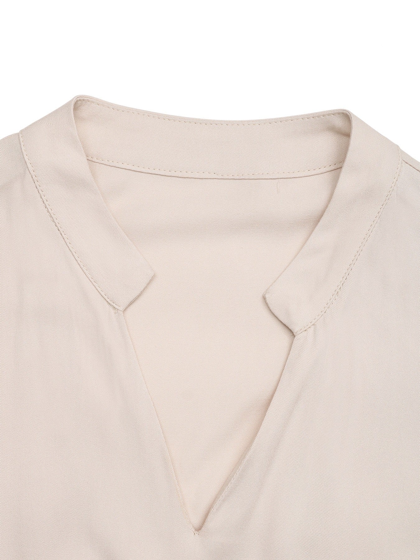 Beige Tiered Skirt With A Tie-Waist Detail