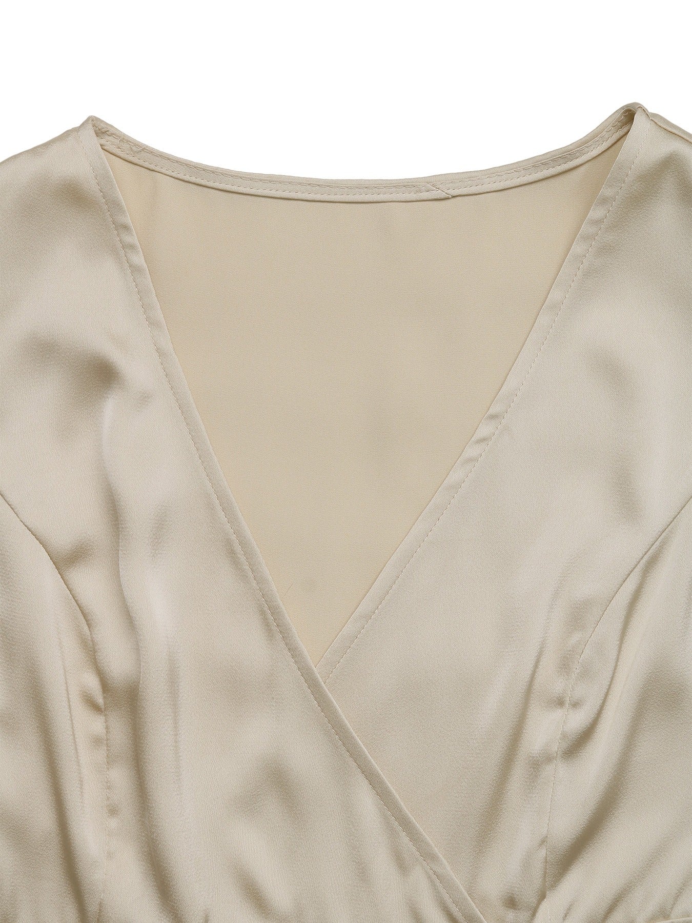Elegant V-Neck Commuter Shirt