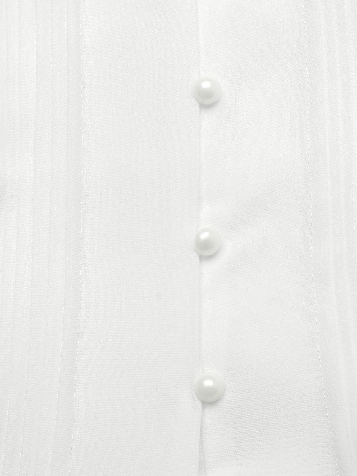 White Collared Dress With Piping Detail