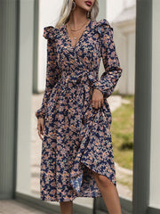 French-Style Vintage Floral Dress