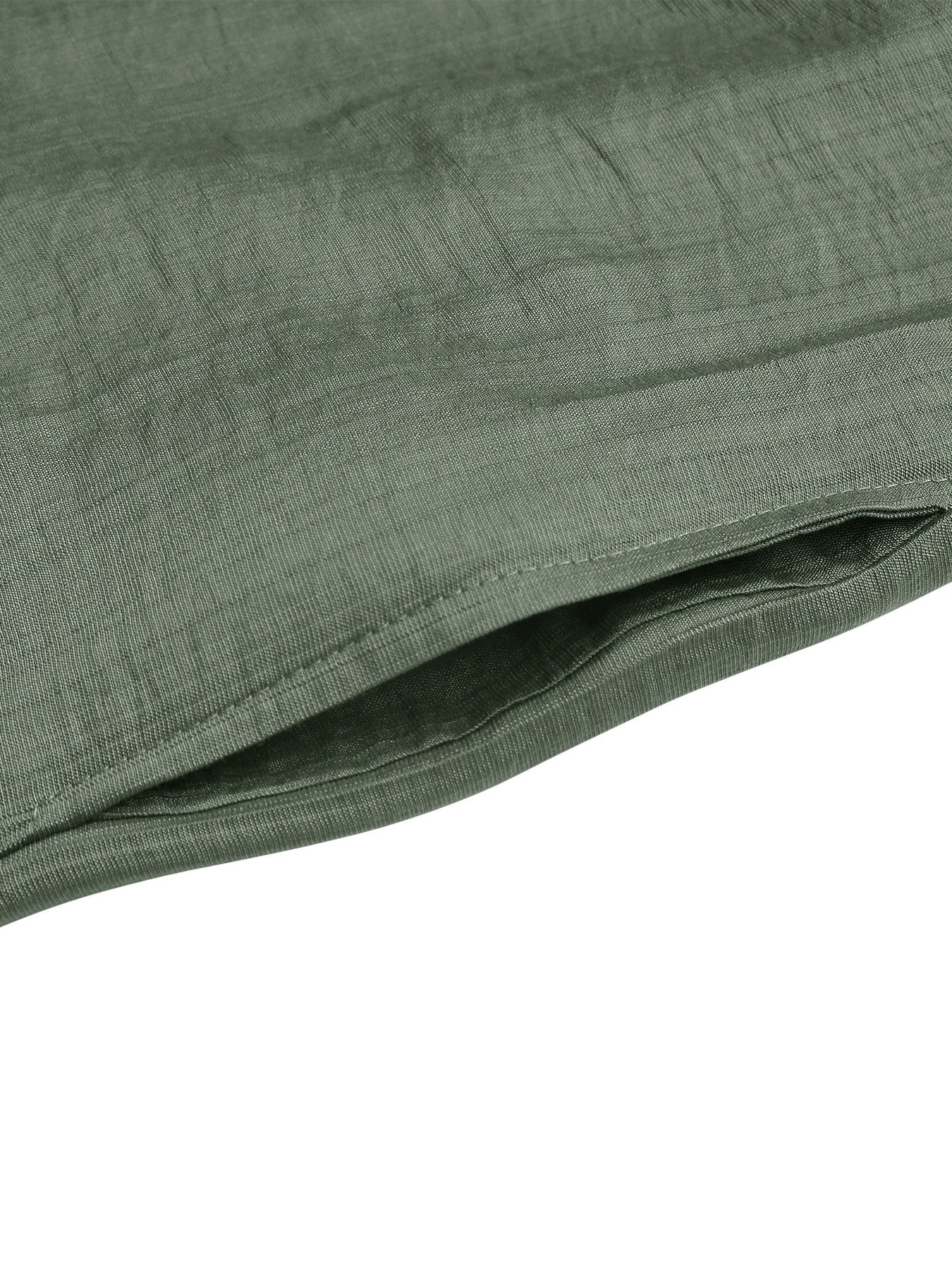 Green Pleated Mini Skirt With Pockets