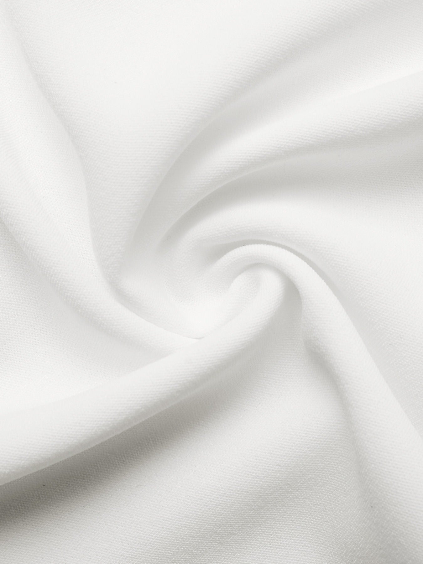 White Collared Dress With Piping Detail