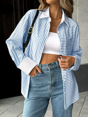 Striped Color-Block Shirt