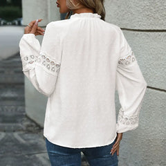 Long-Sleeve Paneled Jacquard Shirt