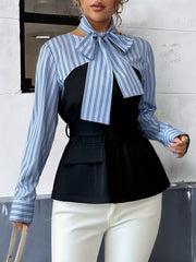 Faux Two-Piece Shirt Top
