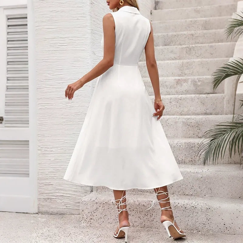 Tie-Waist Dress With Bow Detail