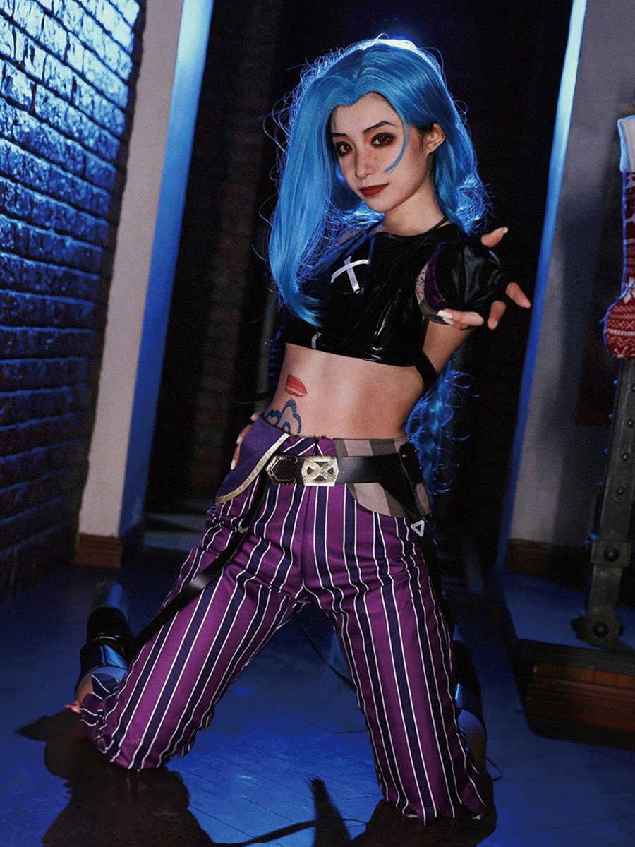 Jinx Outift Game Jinx Cosplay Costume – Aosig