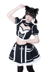 Kawaii Maid Top and Skirt Set