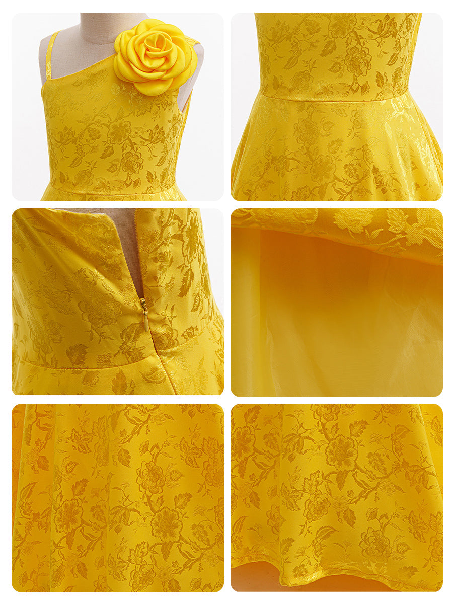 Girls Bunny-Inspired One Shoulder Dress
