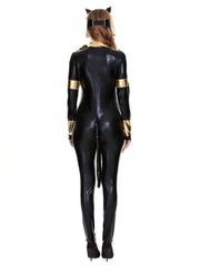 Faux Leather Catwomen Catsuit