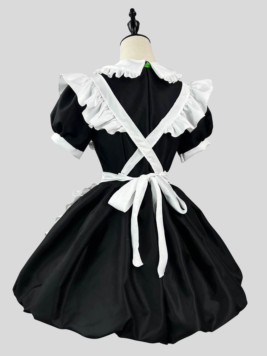 Plus Size Panda Printed Maid Costume