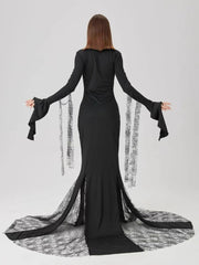 Black Witch Gothic Maxi Dress