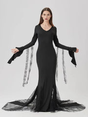 Black Witch Gothic Maxi Dress