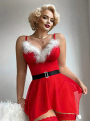 Mrs. Claus A-Line Christmas Dress