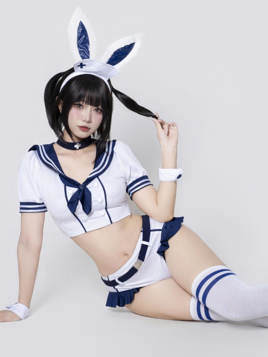 Navy Sailor Bunny Girl Cosplay Set