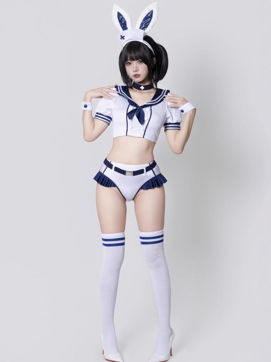 Navy Sailor Bunny Girl Cosplay Set