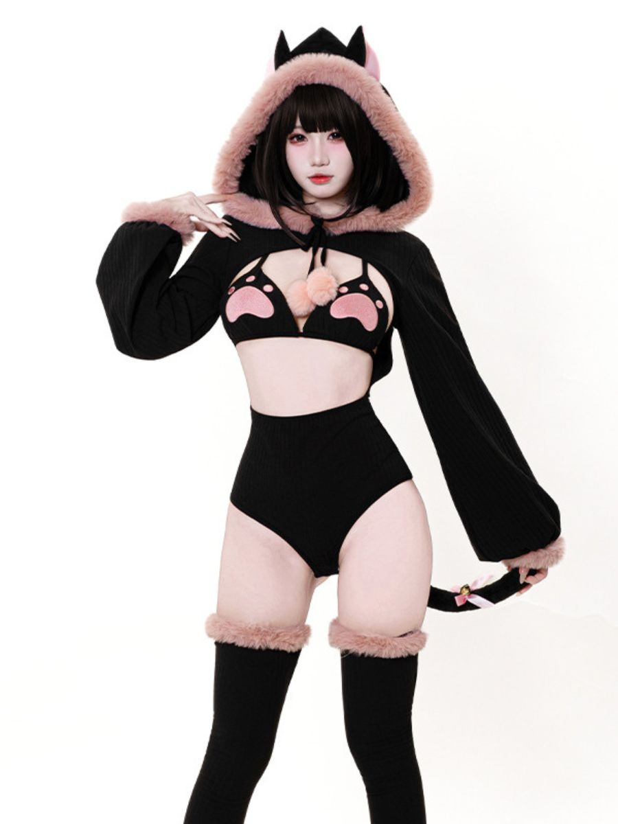 Neko Cat Bodysuit Lingeire Set