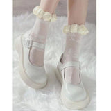 Zapatos Mary Jane lisos con plataforma