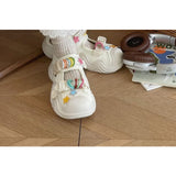 Plateau-Sneaker-Sandalen mit Stern-Applikation