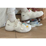 Plateau-Sneaker-Sandalen mit Stern-Applikation