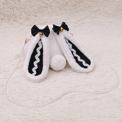 Plush Lolita Bunny Bag Crossbody Rabbit Handbag for Easter