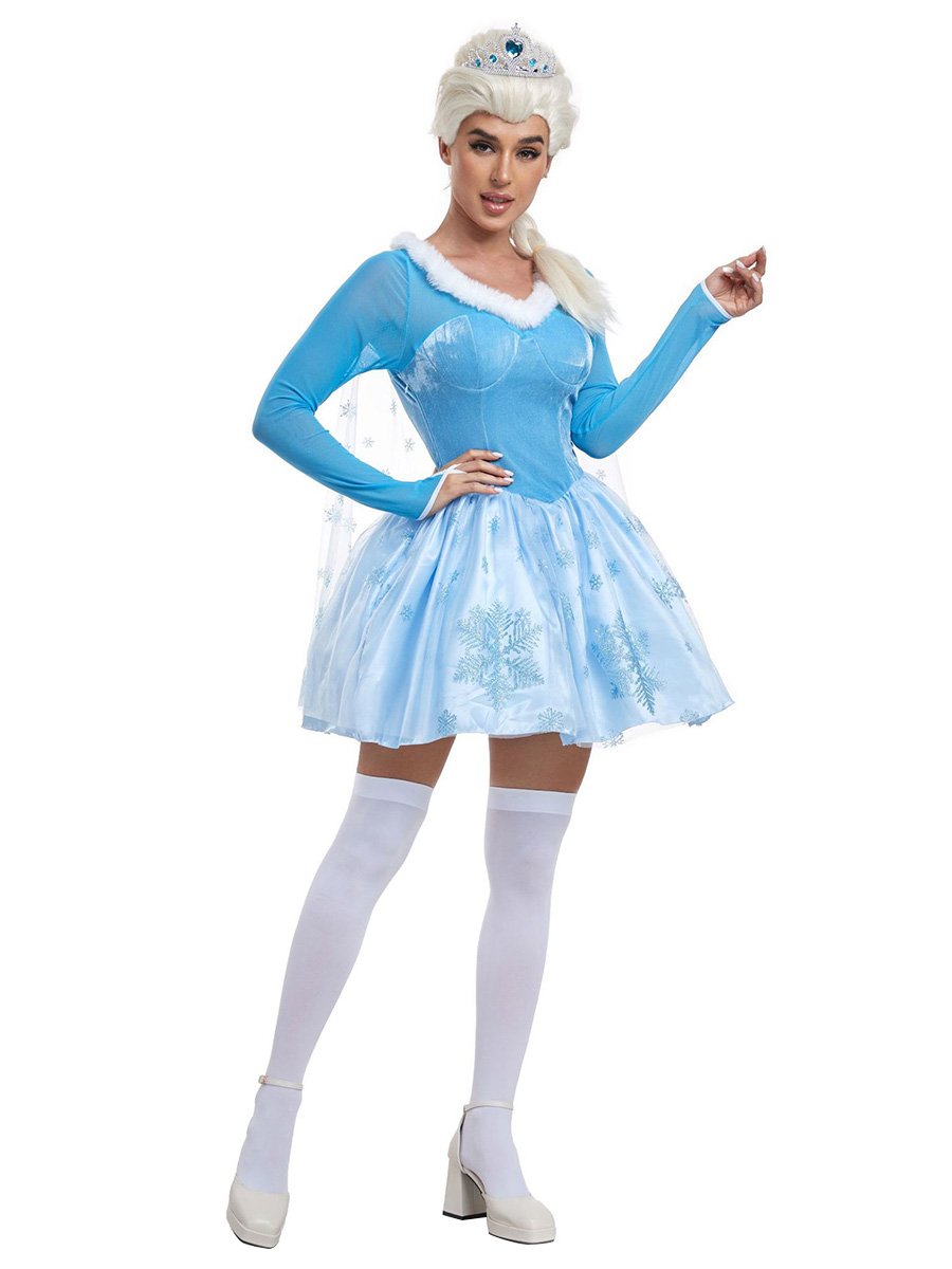 Velvet Princess Ice Blue Dress