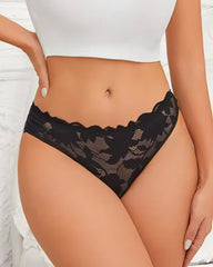 Women's Lace Floral Mesh Breathable Panties
