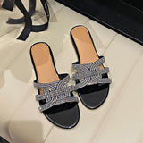 Sandalias con diamantes de imitación