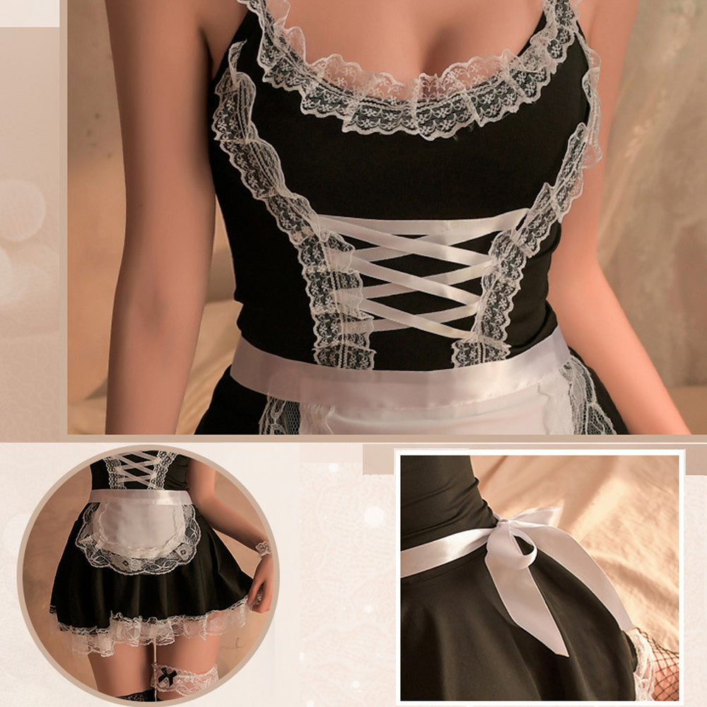 Maid Lingerie Costume Anime Maid Cosplay Lolita Dress Lace Bedroom Costumes