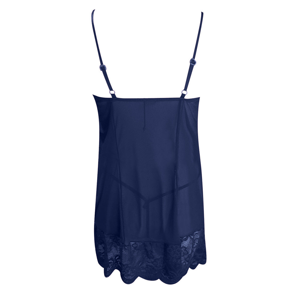 Babydoll Lace Honeymoon Dress Spaghetti Strap Mesh Chemise Sleepwear
