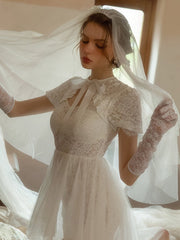 Delicate Lace Bridal Lingerie Dress