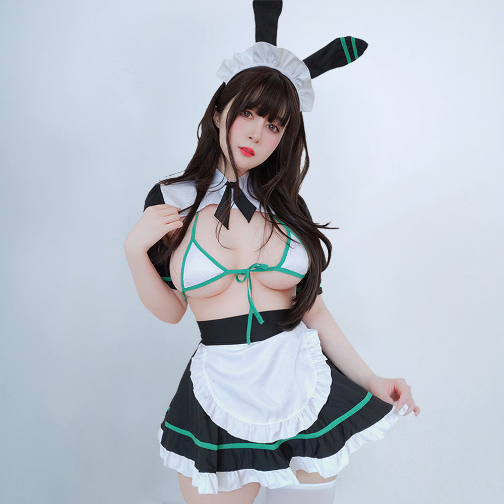 Bunny Maid Costume Anime Bunny Outfits Sassy Maid Cosplay Lingerie Set