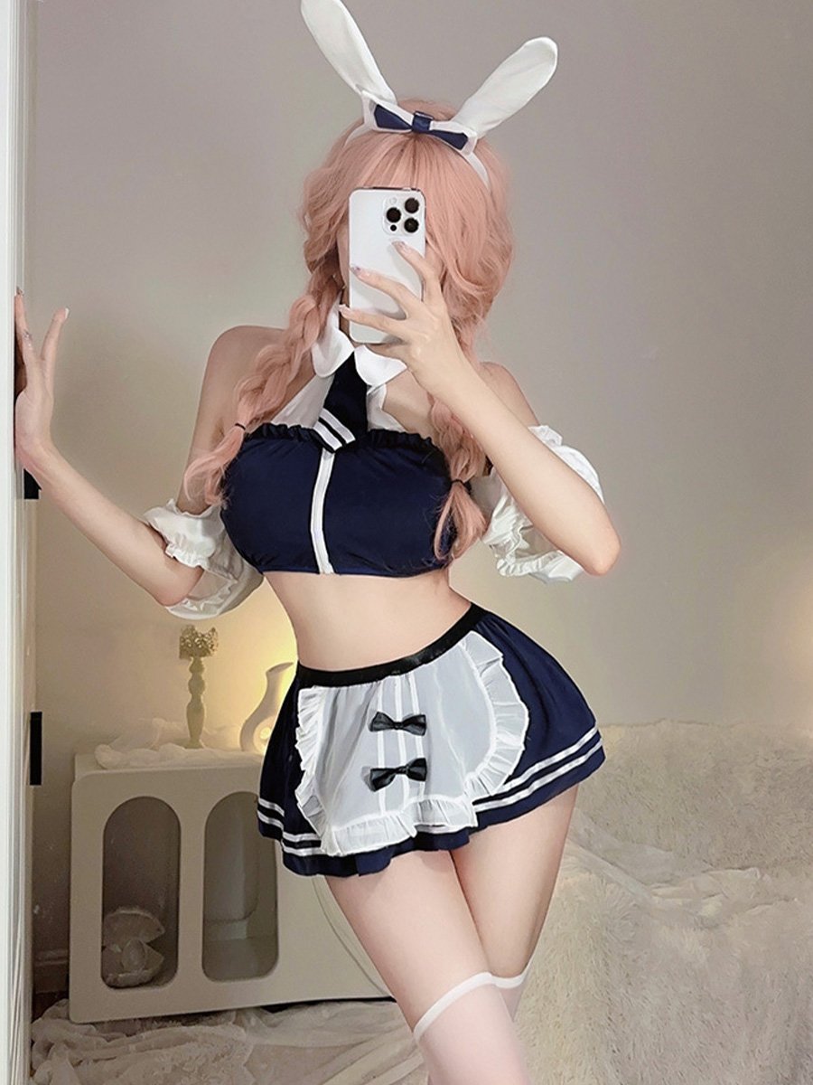 Bunny Maid Top and Skirt Set