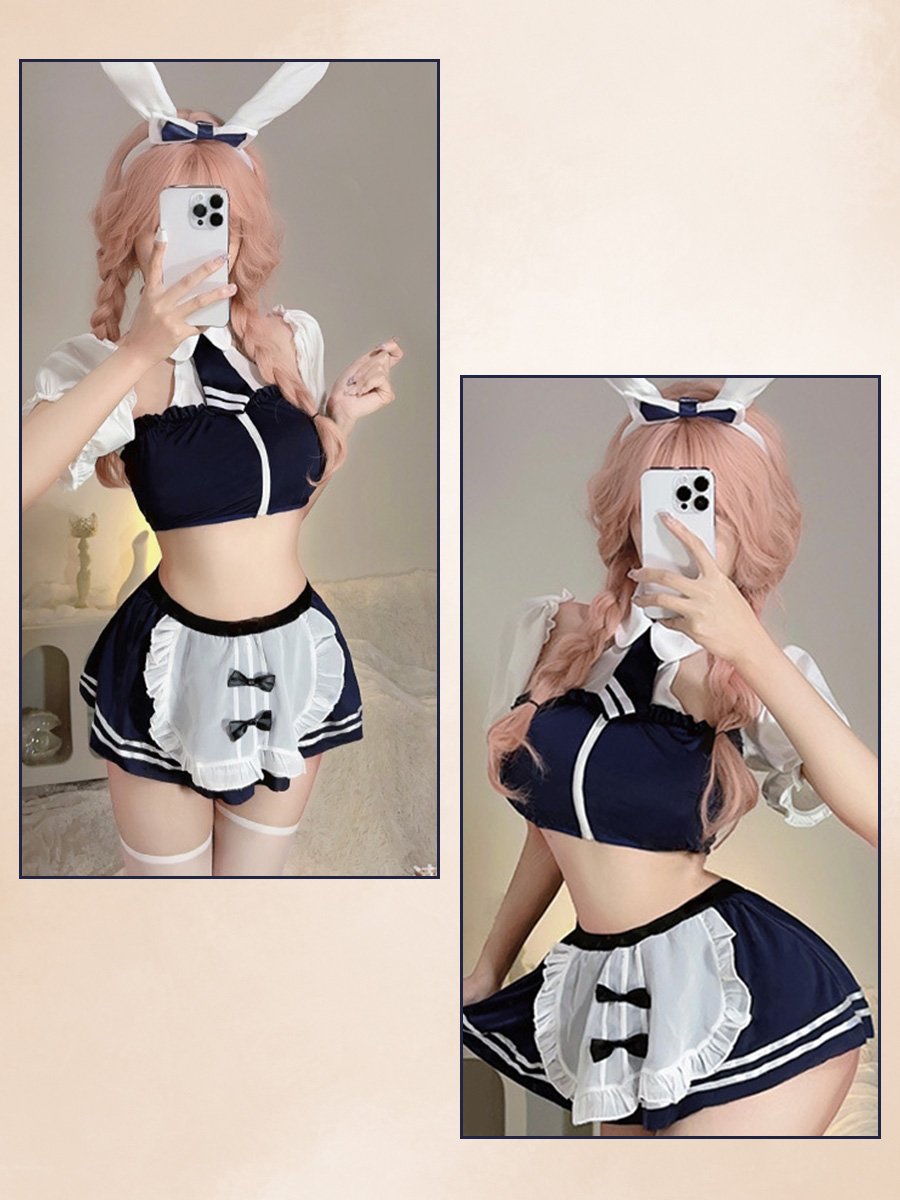 Bunny Maid Top and Skirt Set